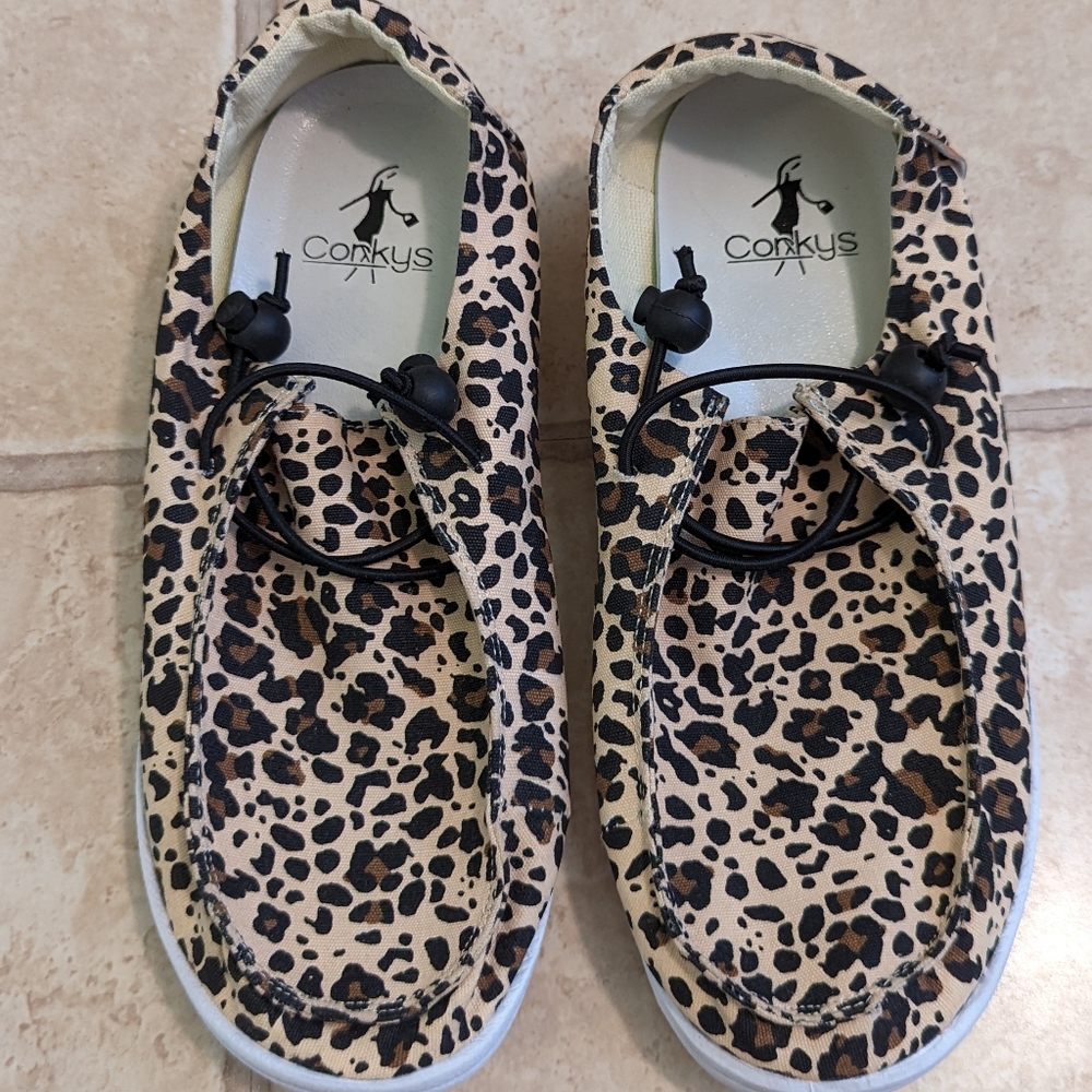 Corky's Kayak slip-on boat shoes size 7